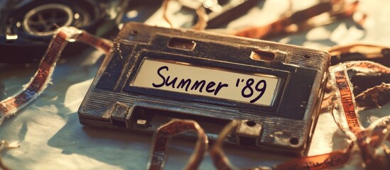 Vintage Audio Cassette with Summer '89 Label