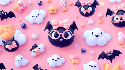 The photo illustration of a Halloween-themed tea party, with characters dressed as various mythical creatures 