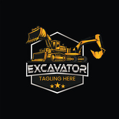 excavator logo design