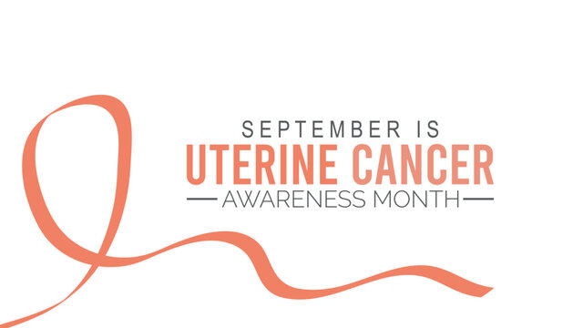 uterine cancer awareness month is observed every year on September.Holiday concept background, placard, banner design template Vector illustration background design.
