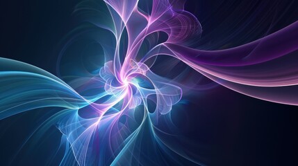 Obraz premium Abstract Swirling Lights in a Cosmic Dance