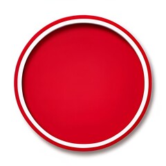 red button isolated on white