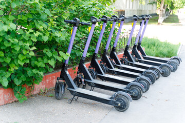 Bicycle parking near the house