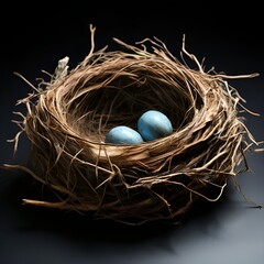 Fototapeta premium nest with eggs