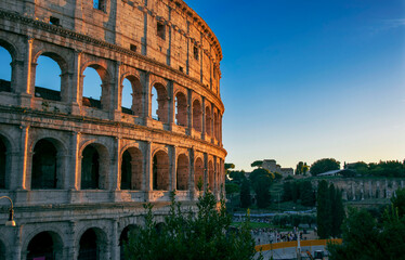 Obraz premium Colosseum in Rome, Rome at night