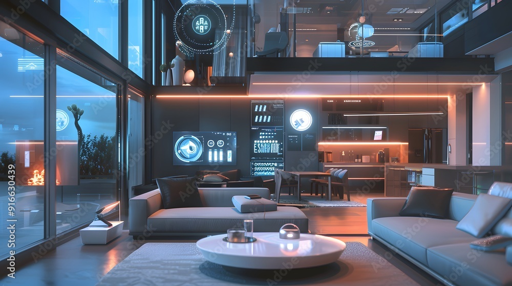 Poster automated dsm systems in a futuristic smart home, where devices like smart thermostats and home auto