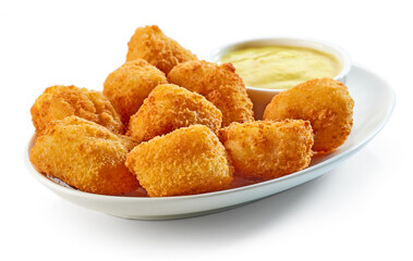 fried fish fillet nuggets