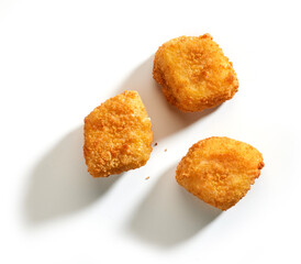 fried fish fillet nuggets