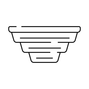 recommend clip art: folding lunchbox line icon vector. folding lunchbox sign. isolated contour symbol black illustration