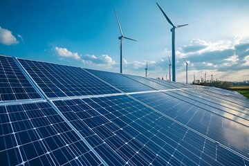 Embracing Renewable Energy Solutions. Clean energy concept