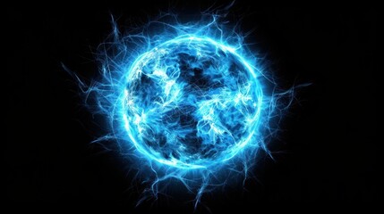 Naklejka premium Abstract Blue Energy Sphere