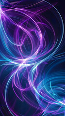 Naklejka premium Energetic lines light aquamarine and plum background illustration