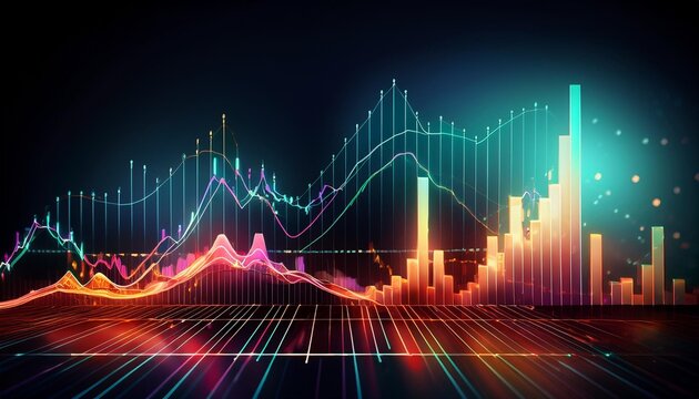 Business graph or chart stock market or forex trading graph concept suitable for financial investment or Economic trends business.
