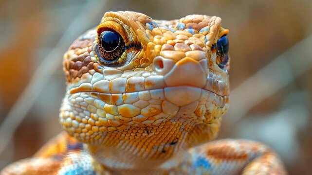 Skink in nature Footage 4K