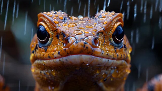 Skink in nature Footage 4K