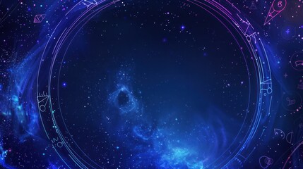 Obraz premium Cosmic Portal in a Starry Sky