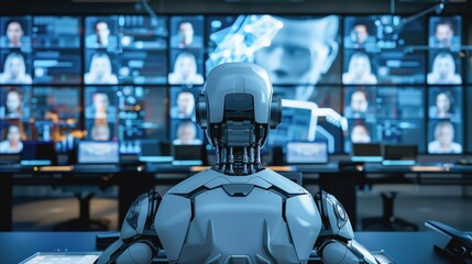 Ethical issue of AI bias in android, automation, cyborg, discrimination, monitoring, privacy