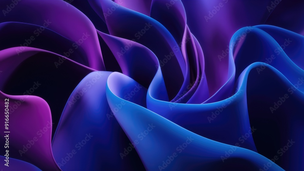 Poster abstract gradient background featuring smooth blends of purple and blue hues ideal for use in web de