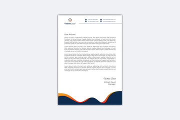 Modern business and corporate letterhead template