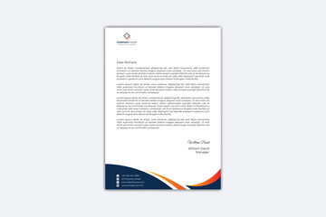 Modern business and corporate letterhead template