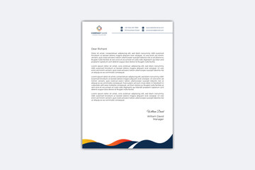 Modern business and corporate letterhead template