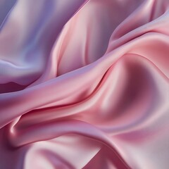 Obraz premium Silk fabric flowing gracefully with a delicate sheen and subtle movement, leaving room for potential ad space 