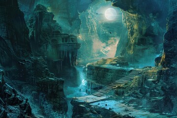 Mysterious Glowing Ruins of an Ancient Underwater Civilization