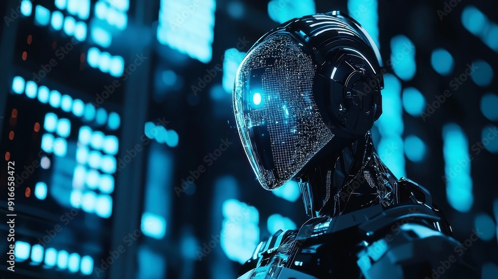Poster innovative ai solutions in expansive environments, exploring the integration of advanced technology 