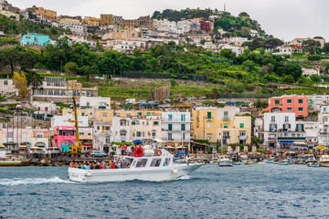 the wonderful island of Capri, amalfi coast, bay of naples, italy