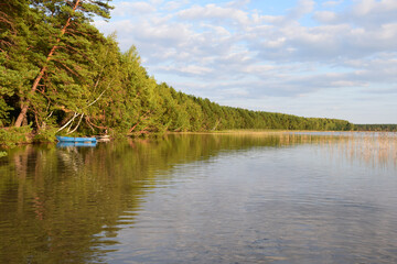 boat on the lake