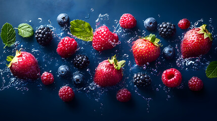Frische Beeren und Fr&uuml;chte, made by AI