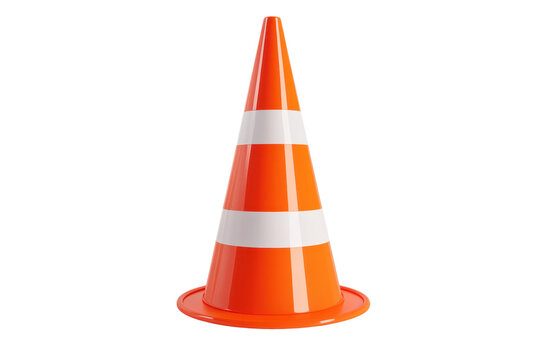 recommend clip art: Orange traffic cone with white stripes, often used in construction zones, road safety, and hazard areas for visual warnings and barriers.