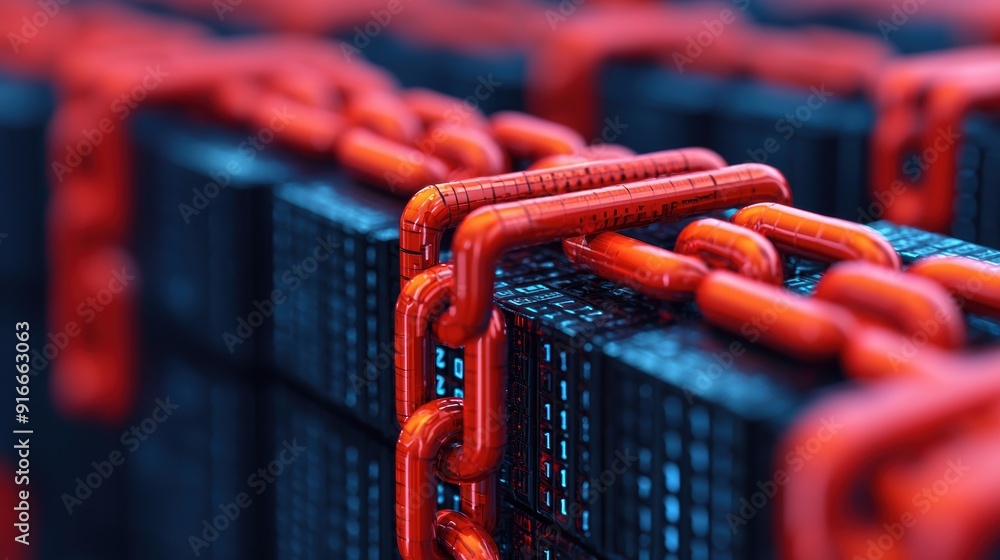 Poster digitally connected future: blockchain integration in advanced supply chain logistics with copy spac