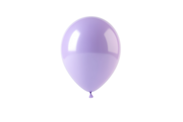 Purple balloon isolated on transparent background. Perfect for parties, celebrations, and festive decorations. High-resolution stock photo.