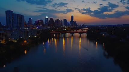 Fototapeta premium Austin Skyline at Twilight