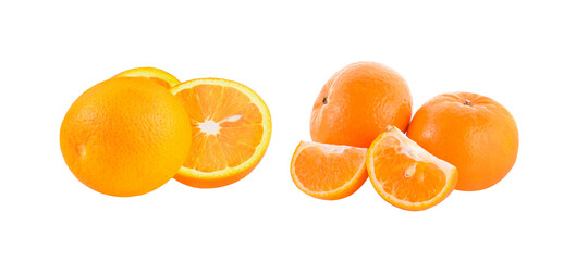 fresh orange fruit isolated on transparent png