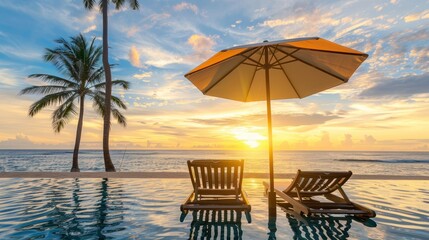 Tropical Paradise Sunset