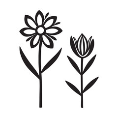 Elegant Floral Design Vector Illustration, Beautiful Floral Vector Art for Graphic Design