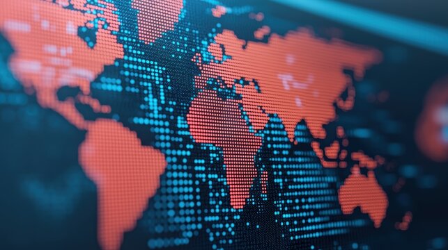 Futuristic Global Tax Strategies: Digital Harmonization in the High Detail Financial Landscape with Copy Space for Text