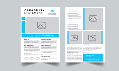 Capability Statement Template Design.