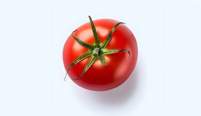 Fresh Red Tomato Isolated on White Background