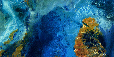 Fototapeta premium Eclectic and Expressive Painted Dreamscape Infused with an Array of Colors and Abstract Forms