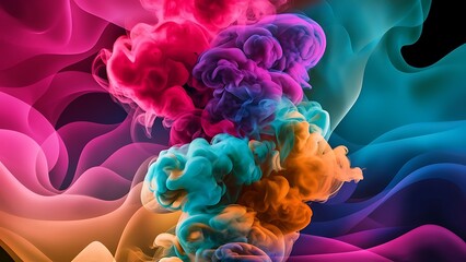 Fototapeta premium Colorful smoke background