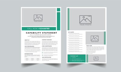 Capability Statement Template Design.