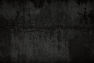 Obraz premium abstract black wall texture for pattern background wide panorama picture black wall texture rough background dark concrete floor or old grunge background with black