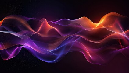 Obraz premium Abstract Glowing Waves