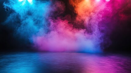 Fototapeta premium Abstract Smoke and Lights