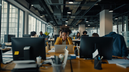 A group of business professionals waiting at a train station