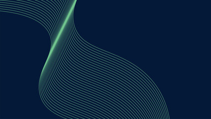 Blue light curve lines abstract background vector image