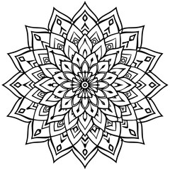 Fototapeta premium Elegant Black and White Illustrations Featuring Isolated Lotus Flowers, Abstract Backgrounds, and Geometric Shapes for Minimalist and Contemporary Design Projects